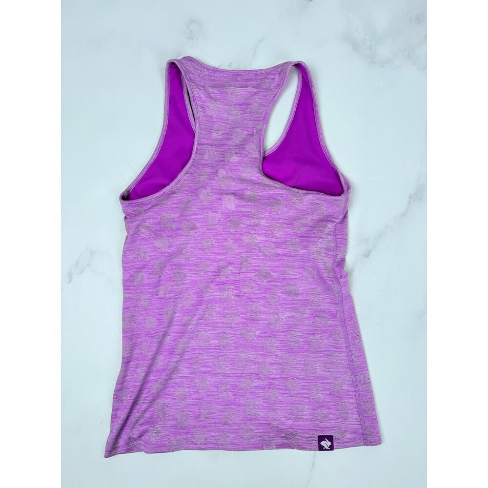 Rabbit Running Tank Built In Bra Purple Racerback Small Performance Workout Gym - Picture 3 of 7